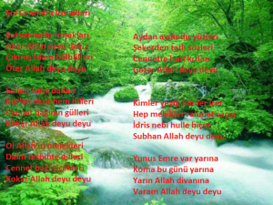 RESİMLİ İLAHİ SÖZLERİ