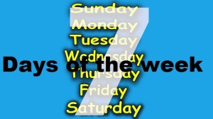 days of teh week song