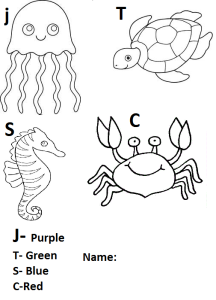 sea animal coloring pages