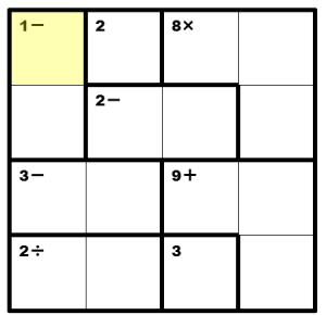 4x4 kendoku