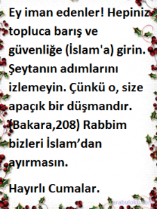 cuma sözü resimli