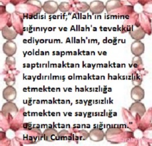 hadisli cuma mesajı resimli dua