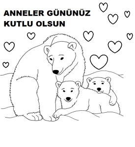 anneler günü boyama