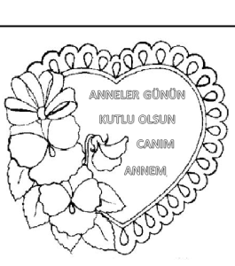 anneler günü boyama etkinliği
