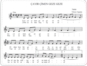 çayır çimen geze geze türküsü