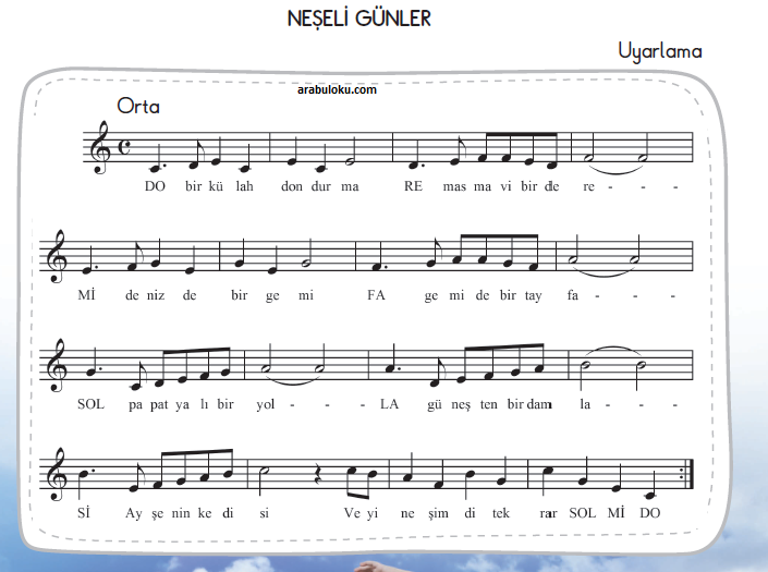 Daha Dun Annemizin Kollarindayken Nota Eodev Com