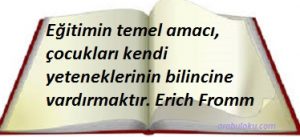 Eğitim ile ilgili özlü sözler