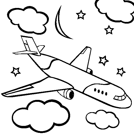 uçak boyama sayfası