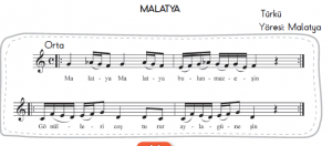 malatya türküsü flüt notaları