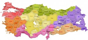 Türkiye Bölgeler haritası